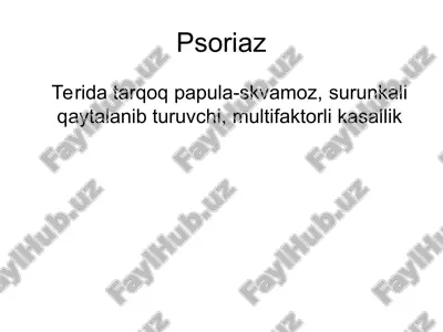 psoriaz — PPT