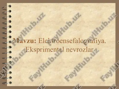 elektroensefalografiya — PPTX