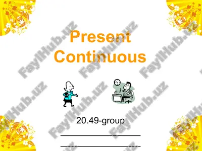 present continuous — PPT