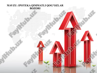ipoteka qimmatli qog‘ozlar bozori — PPTX