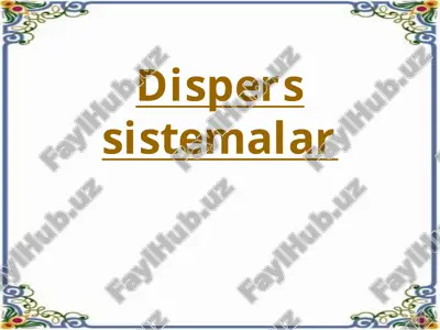 dispers sistemalar — ZIP