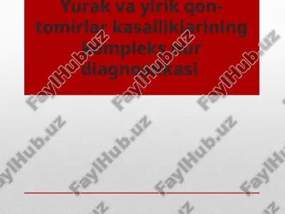 yurak va yirik qon tomirlar kasalliklarining kompleks nur diagnostikasi — ZIP
