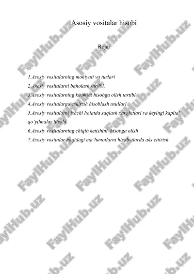 asosiy vositalar hisobi — ZIP