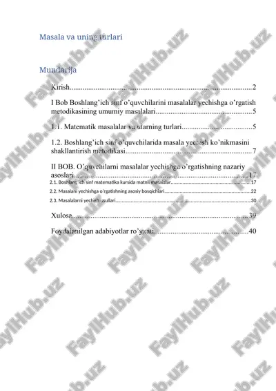 masala va uning turlari — ZIP