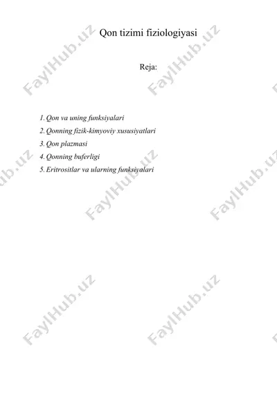 qon tizimi fiziologiyasi — ZIP