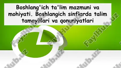 boshlangʻich taʼlim mazmuni va mohiyati — PPTX