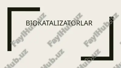 biokatalizatorlar — ZIP