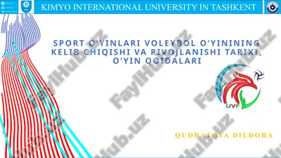 voleybol oyini — PPTX