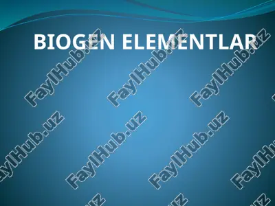 biogen elementlar — ZIP
