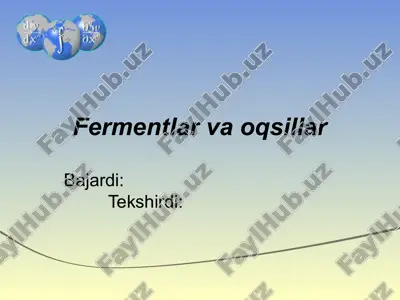 fermentlar va oqsillar — ZIP