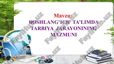 boshlang‘ich ta’lim dasturi — PPTX