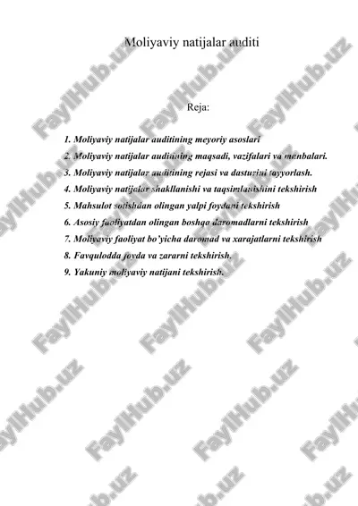 moliyaviy natijalar auditi — ZIP