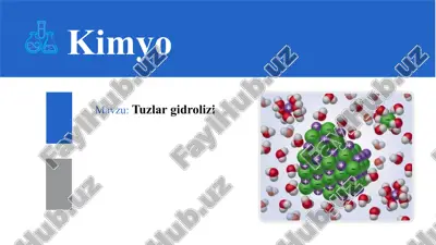 tuzlar gidrolizi — ZIP