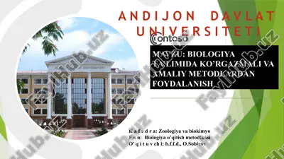 biologiya o‘qitish metodikasi — PPTX