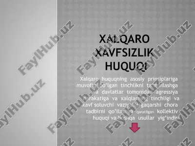 xalqaro xavfsizlik huquqi — ZIP