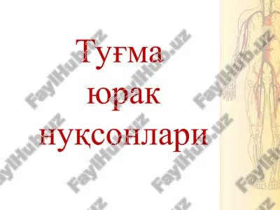 tug‘mayurak nuqsonlari — PPT