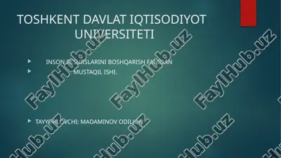 inson kapitali — PPTX