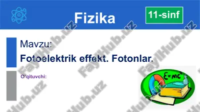 fotoelektrik effekt — PPTX