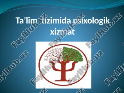 psixologik xizmat — PPTX