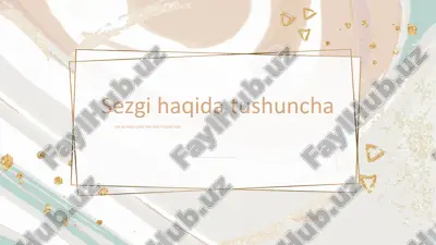 sezgi haqida tushuncha — PPTX