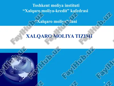 xalqaro moliya tizimi — ZIP