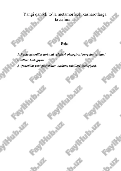yangi qanotli to’la metamorfozli xasharotlarga tavsifnoma — ZIP