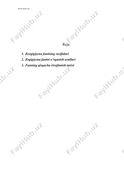 zoogigiyena — DOC
