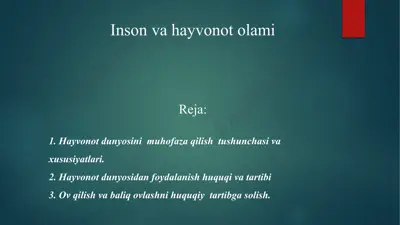 inson va hayvonot olami — ZIP