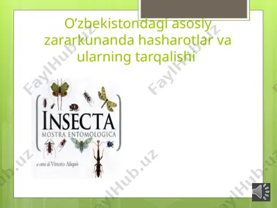 o’zbekistondagi asosiy zararkunanda hasharotlar va ularning tarqalishi — ZIP