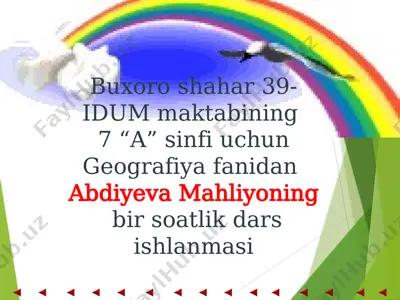 hayvonot dunyosi dars ishlanma — ZIP