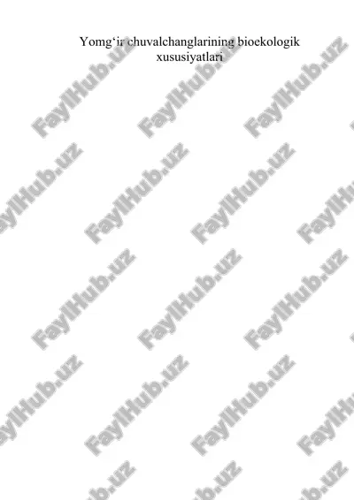yomg‘ir chuvalchanglarining bioekologik xususiyatlari — ZIP