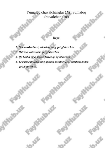 yumaloq chuvalchanglar (asl yumaloq chuvalchanglar) — DOC