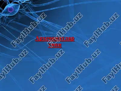 археоциатлар типи — PPT