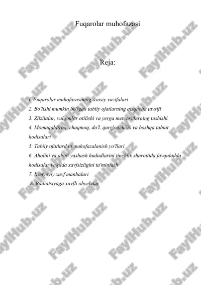 fuqarolar muhofazasi — DOCX