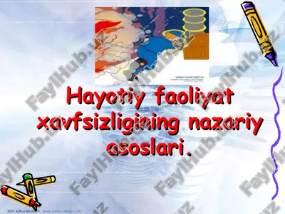 hayotiy faoliyat xavfsizligining nazariy asoslari — PPT