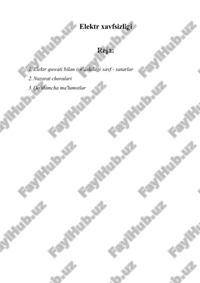 elektr xavfsizligi — ZIP