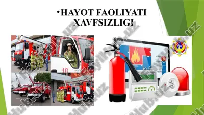 yong‘in xavfsizligi. yong’in va portlash. yong’inga qarshi kurash 2 — PPTX