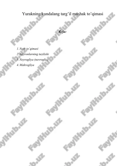 yurakning kundalang targ’il mushak to’qimasi — DOCX
