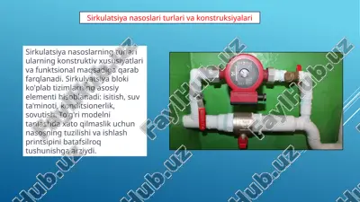 sirkulatsiya nasoslari turlari va konstruksiyalari — PPTX