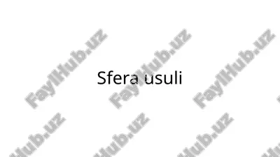 sfera usuli — PPTX