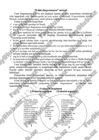 “venn diagrammasi” metodi — PDF