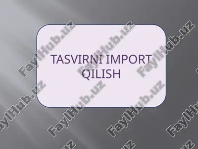 tasvirni import qilish — PPTX