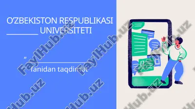 o‘zbekiston bozoriga mobil qurilmalarning kirib kelish va rivojlanish bosqichlari — PPTX