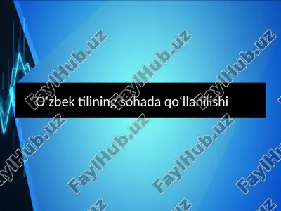 o'zbek tilining sohada qo'llanilishi. logistikada terminlar — PPTX