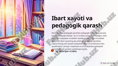 pedagogik qarash — PPTX