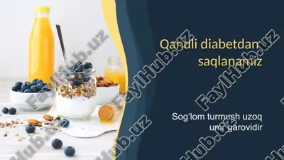 qandli diabet haqida — PPTX