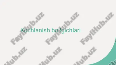 kuchlanish boʻlgichlari — PDF