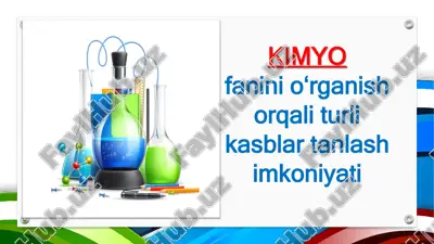 kimyo kasblarda ko'rinishi — PDF