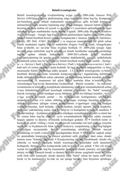 bulutli texnologiyalar — DOCX