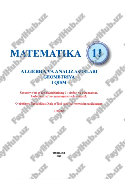 matematika 11-sinf 1-qisim — PDF